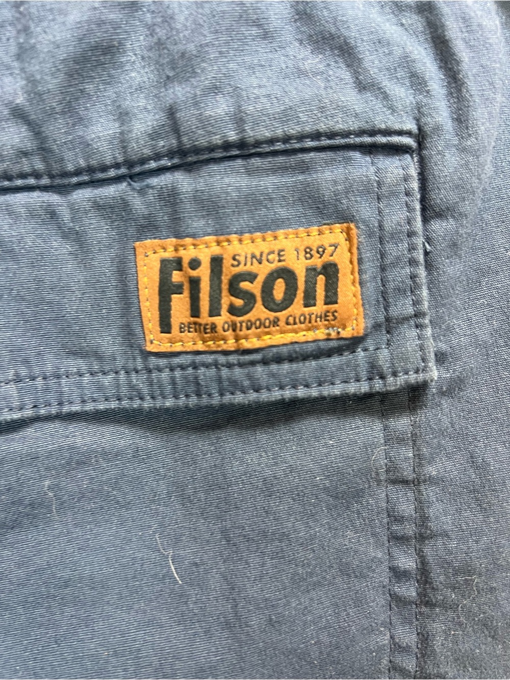 Filson Men's Dry Falls Shorts Size M Service Blue NWT Drawstring - Picture 5 of 11